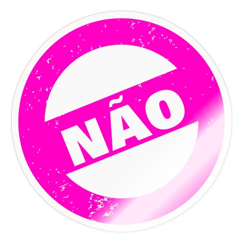NÃO - Sticker