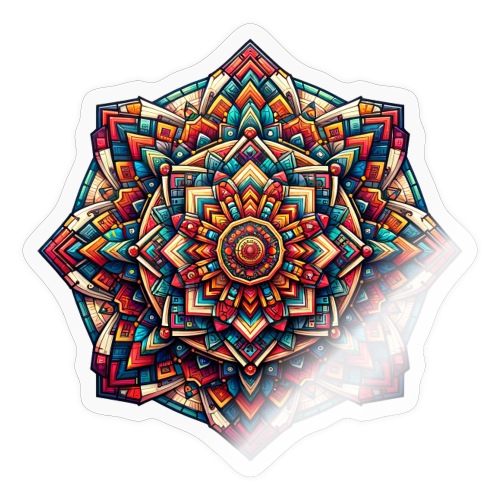 Kunterli - Colorful Geometry Mandala - Sticker