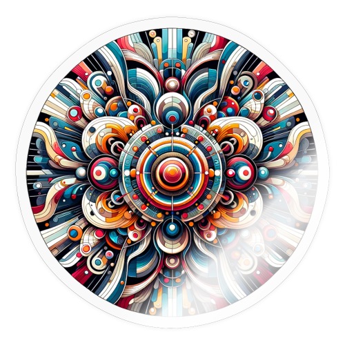 Kunterli - Colorful Mandala Artwork - Sticker