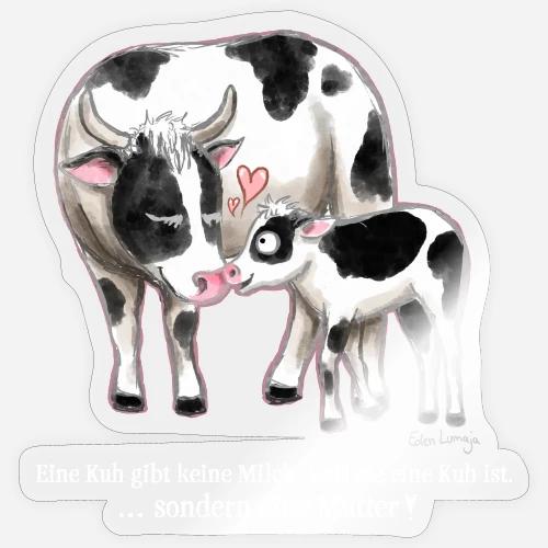 Mutter Kuh - Sticker Größe S (10 x 10 cm)
