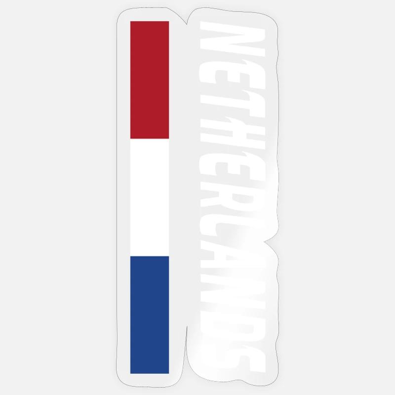 Pays-Bas / Cadeau / Idée cadeau - Sticker taille S (10 x 10 cm) - brillant transparent