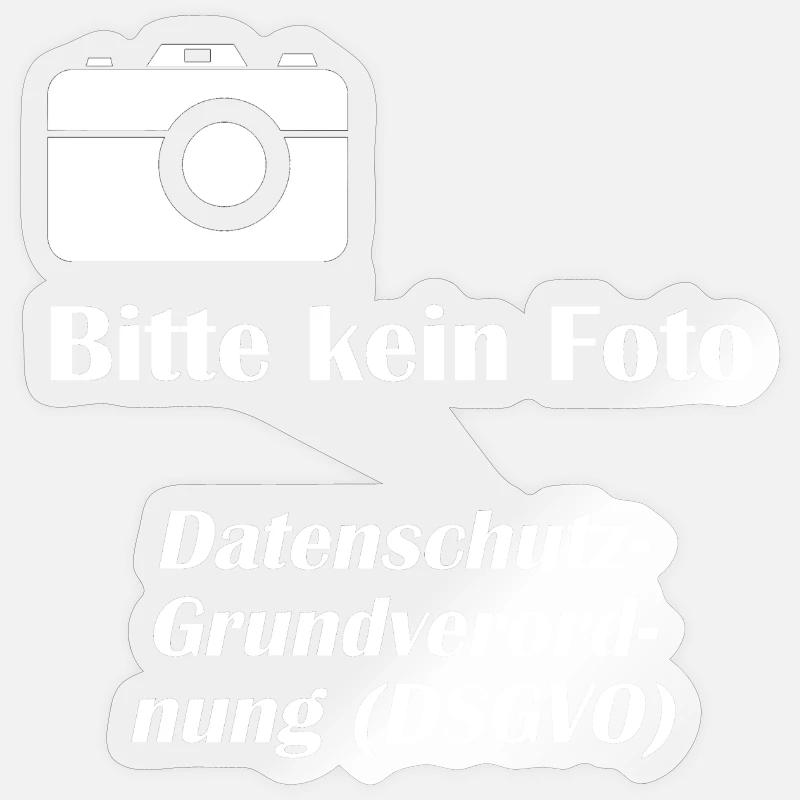 DSGVO1 Datenschutz - Sticker Größe S (10 x 10 cm) - Transparent glänzend