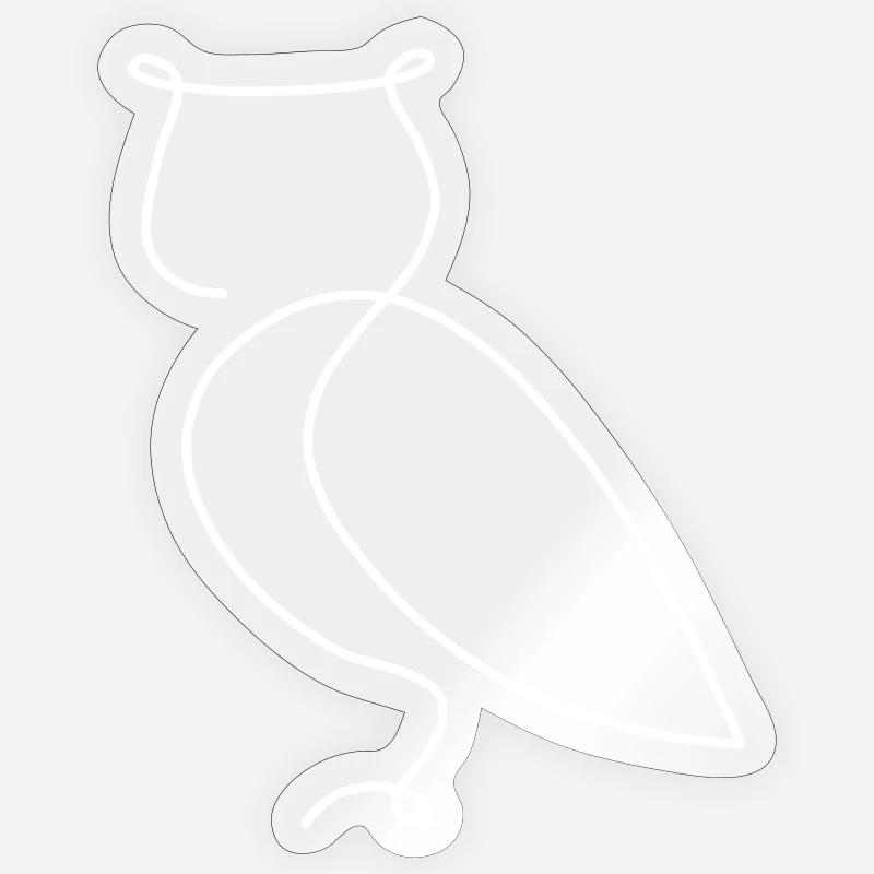 Eule Vogel Waldbewohner Sticker Größe S (10 x 10 cm)