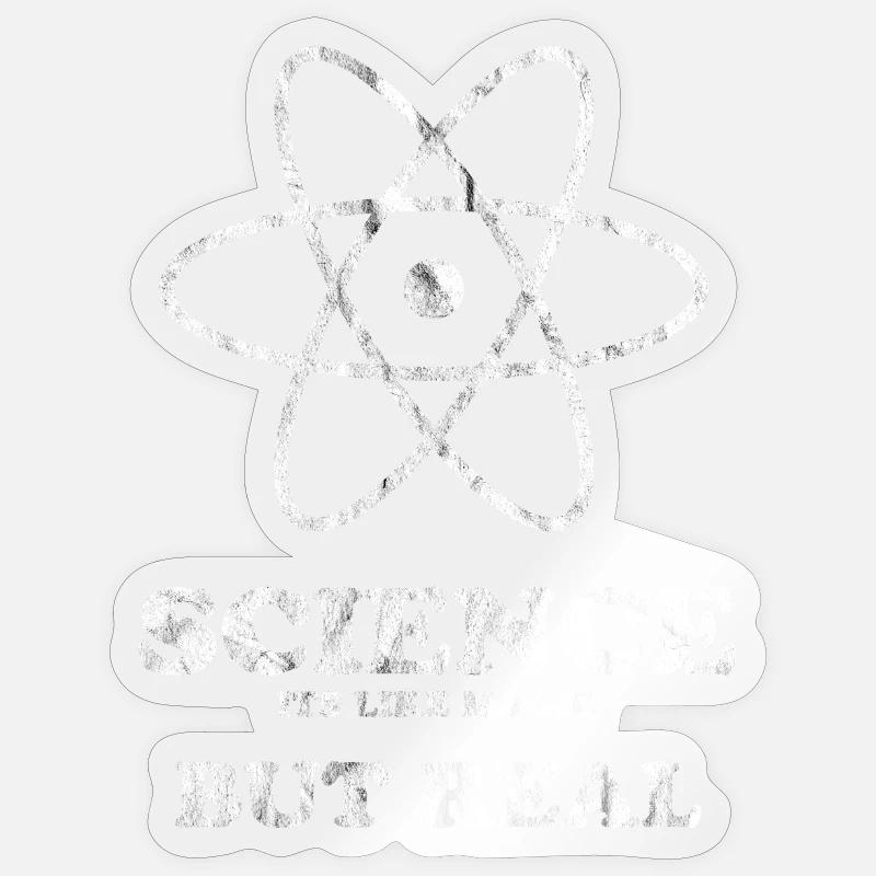 Science - Sticker size S (10 x 10 cm) - transparent glossy