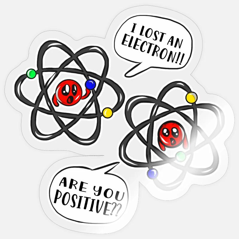 science - Sticker size S (10 x 10 cm) - transparent glossy