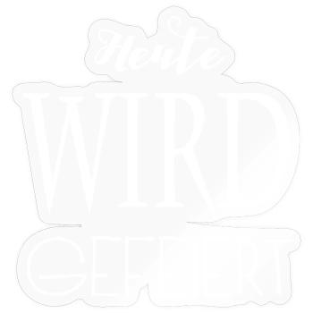 Jungesellenabschied Feiern - Sticker Größe S (10 x 10 cm) - Transparent glänzend - Vorne