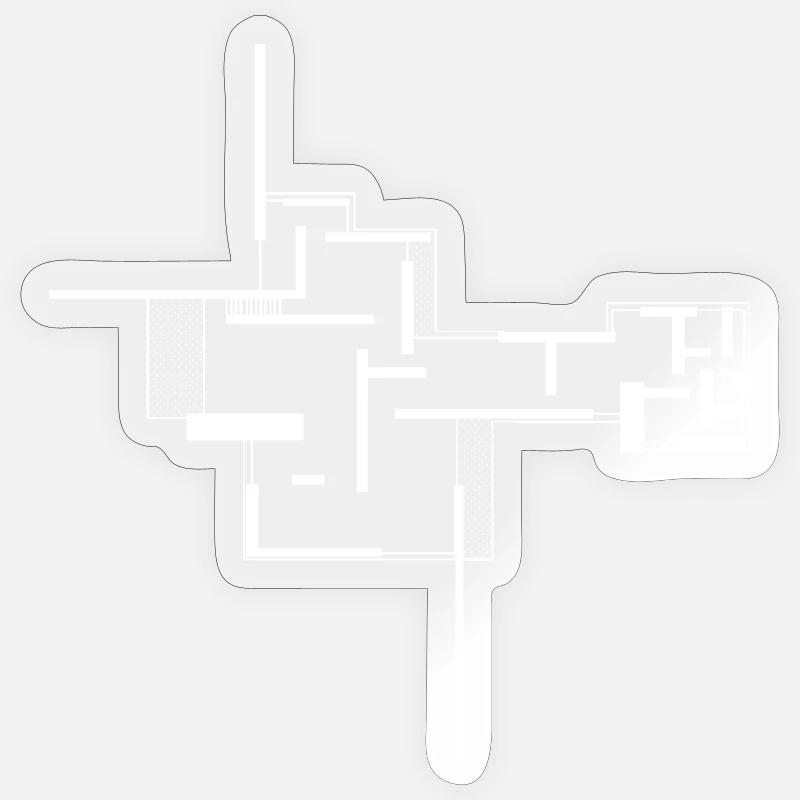 Architecture - Sticker size S (10 x 10 cm) - transparent glossy