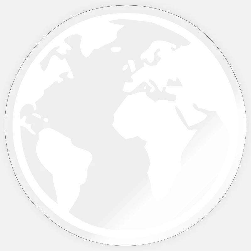 Earth - Sticker size S (10 x 10 cm) - transparent glossy