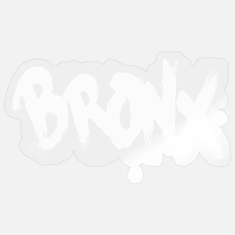 Bronx - Sticker Größe S (10 x 10 cm) - Transparent glänzend