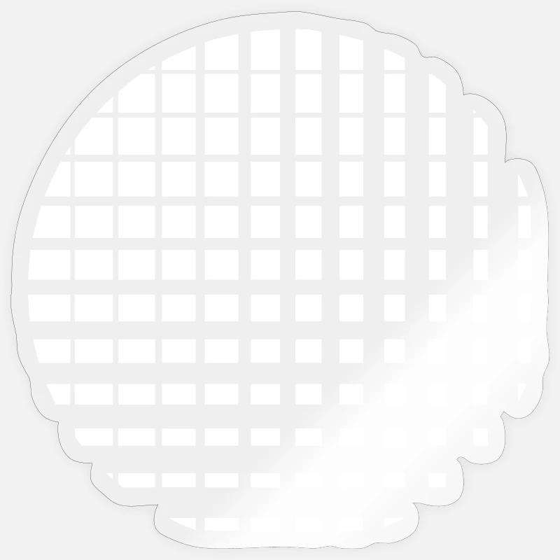 Cercle composé de plusieurs carrés Sticker taille S (10 x 10 cm)