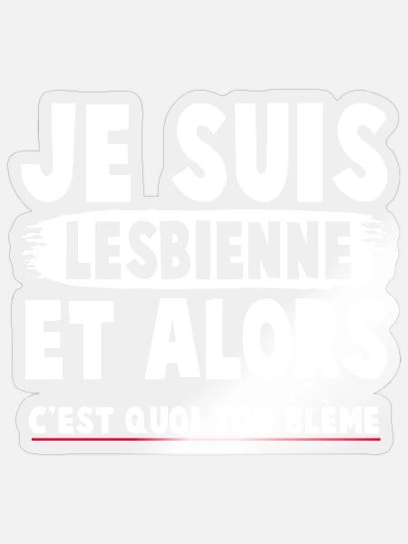 Humorvolles feministisches T-Shirt mit einer engagierten Botschaft - Sticker Größe S (10 x 10 cm) - Transparent glänzend