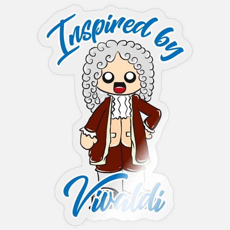 Vivaldi Sticker taille S (10 x 10 cm)