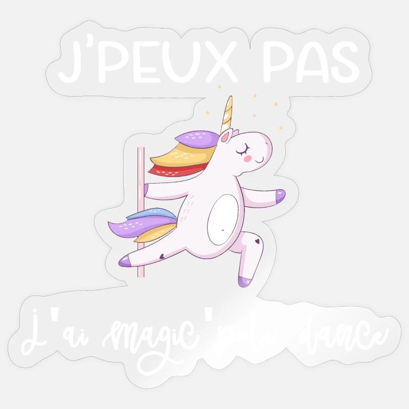 I can't I magic'pole dance Sticker size S (10 x 10 cm)