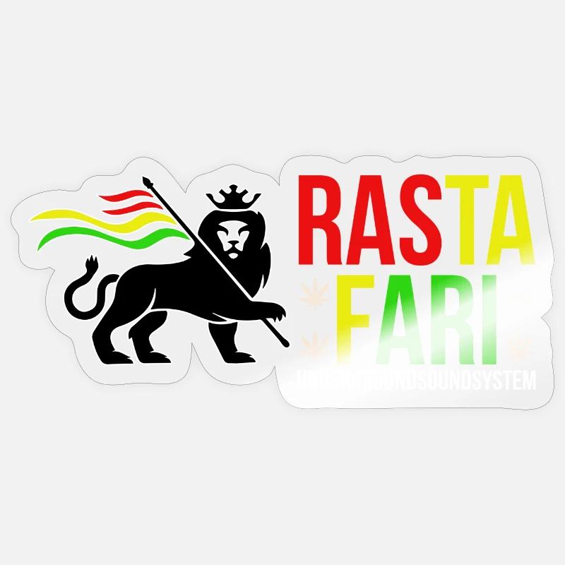 Système sonore souterrain de Rasta Fari Sticker taille S (10 x 10 cm)