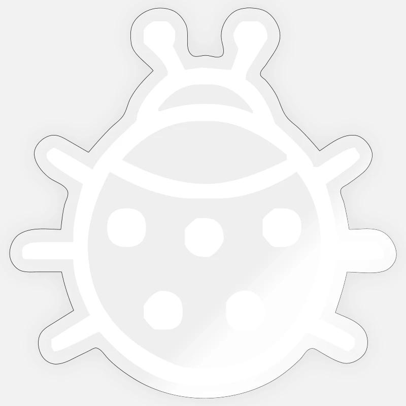 ladybug Sticker size S (10 x 10 cm)