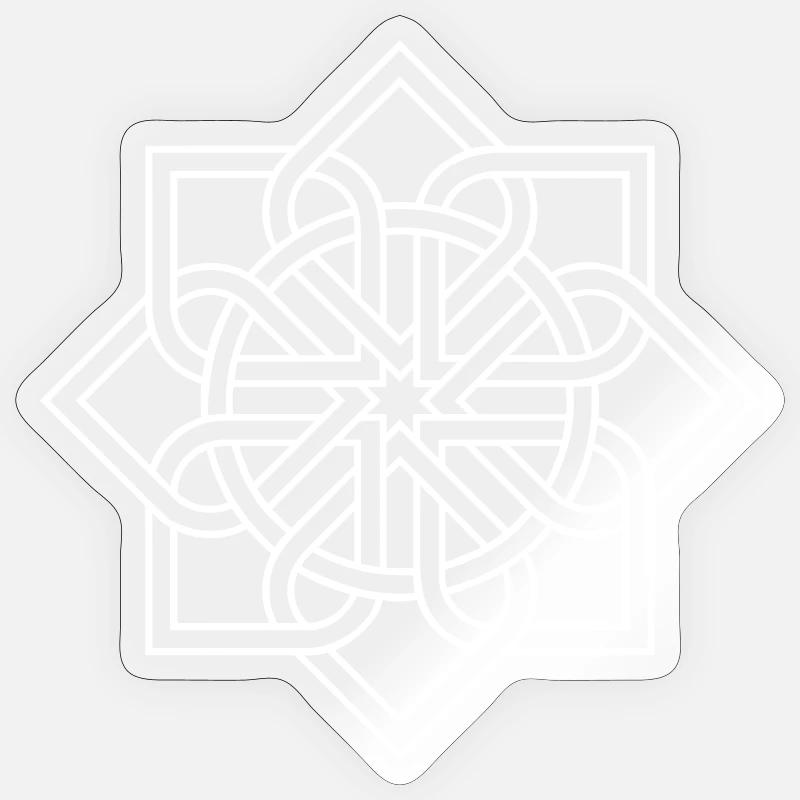 Mandala fleur fleur flocon de neige Sticker taille S (10 x 10 cm)