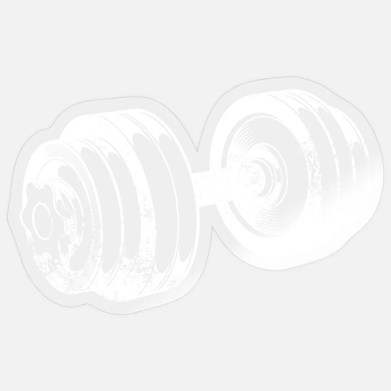 training - Sticker size S (10 x 10 cm) - transparent glossy