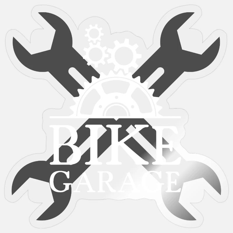Bicycle Chain Logo Gear Screwdriver Workshop Sticker size S (10 x 10 cm)