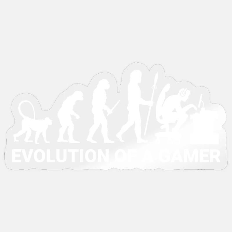 Evolution Gamer Sticker Größe S (10 x 10 cm)