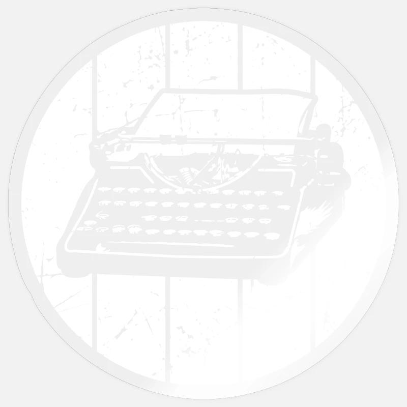 Rétro - Sticker taille S (10 x 10 cm) - brillant transparent