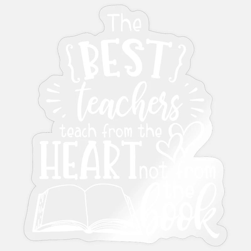 Enseignant Enseignant Lycée Uni Abi Gift - Sticker taille S (10 x 10 cm) - brillant transparent