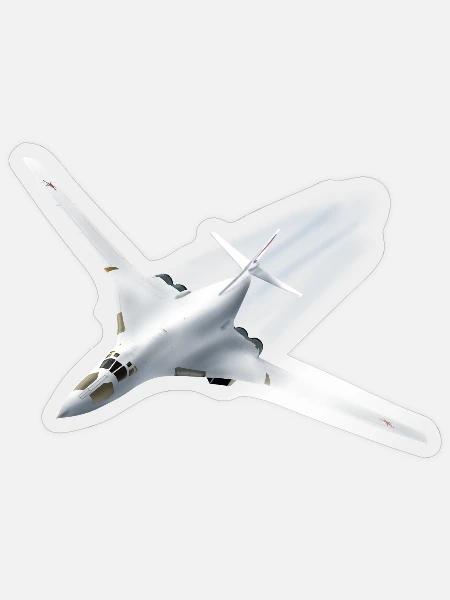 Tupolew Tu-160 - Sticker Größe S (10 x 10 cm) - Transparent glänzend