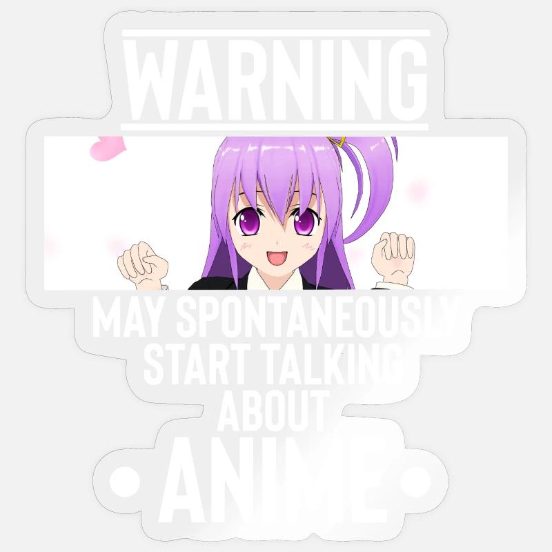 Anime - Sticker Größe S (10 x 10 cm) - Transparent glänzend