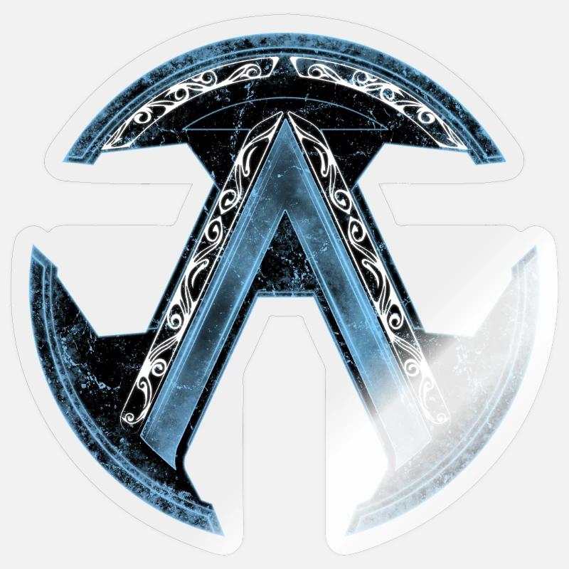 Celtic Sparta Lambda Blue Ice Sticker size S (10 x 10 cm)