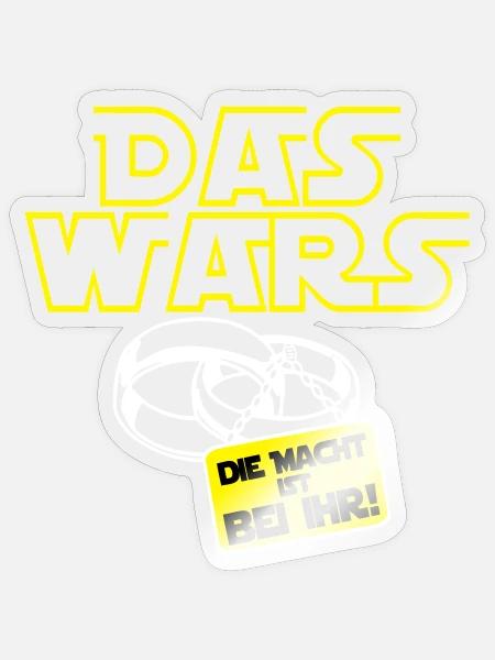 Junggesellenabschied , Das wars bei Ihr ...(25) - Sticker Größe S (10 x 10 cm) - Transparent glänzend
