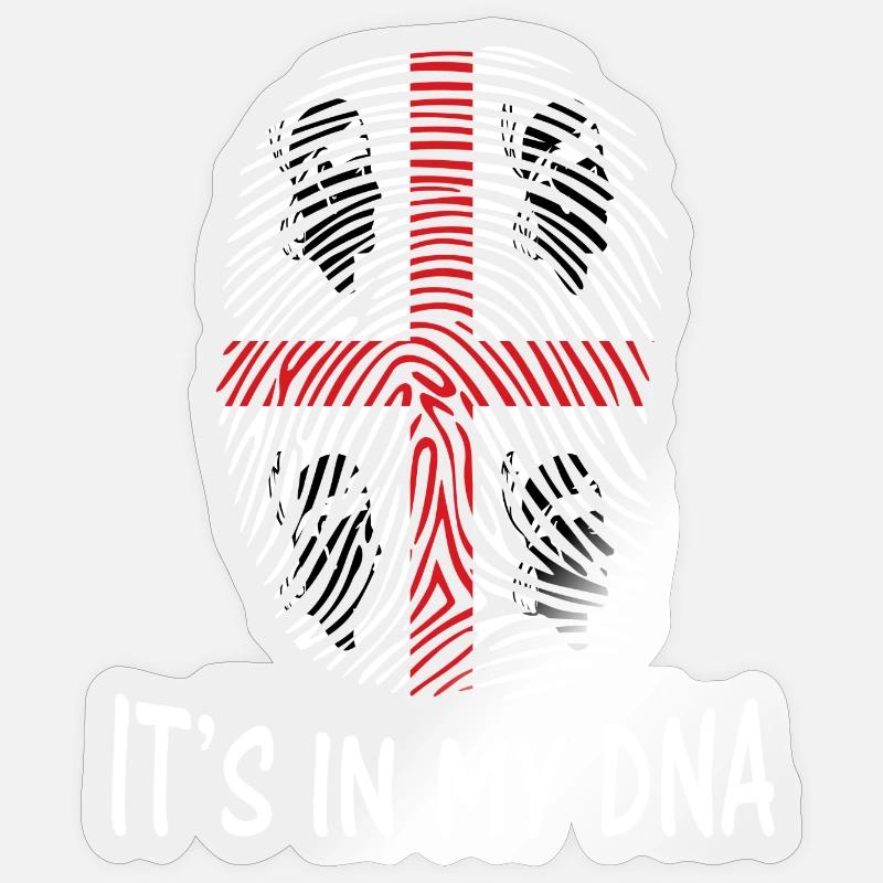 Idée cadeau de conception de t-shirt ADN drapeau Sardaigne. Sticker taille S (10 x 10 cm)