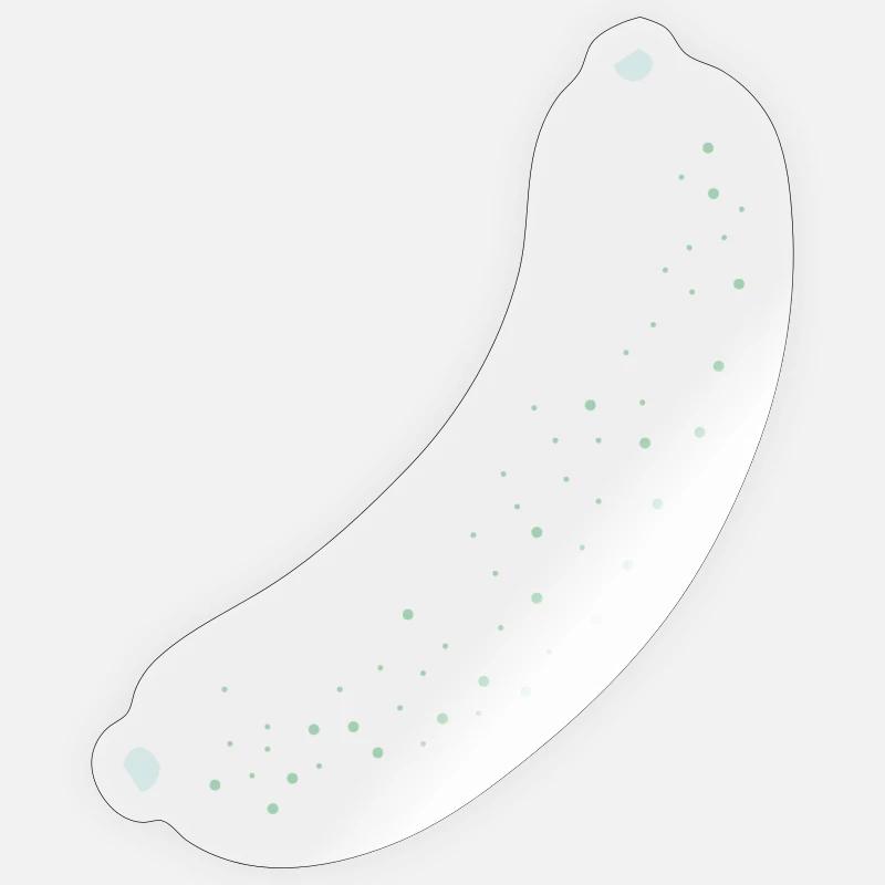 Saucisse Brat Wurst - Sticker taille S (10 x 10 cm) - brillant transparent
