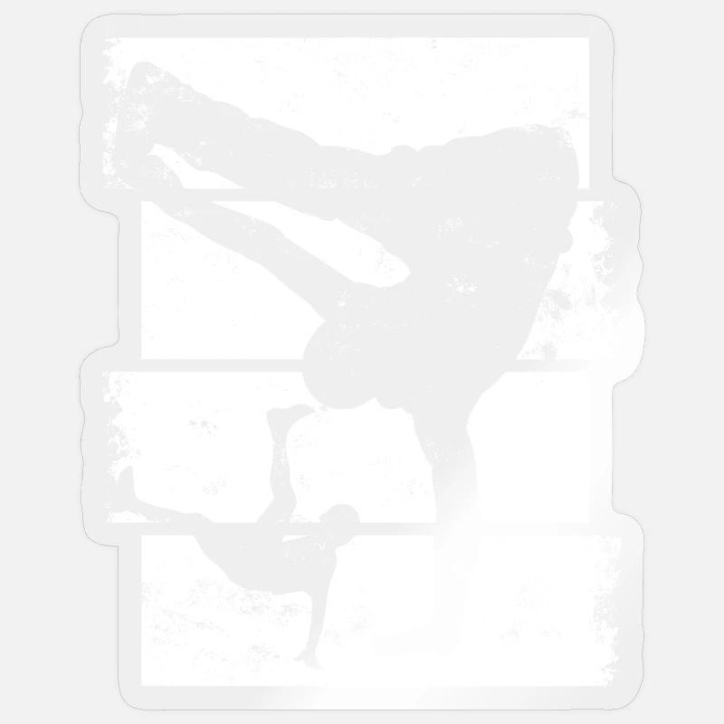 Breakdancer - Sticker size S (10 x 10 cm) - transparent glossy