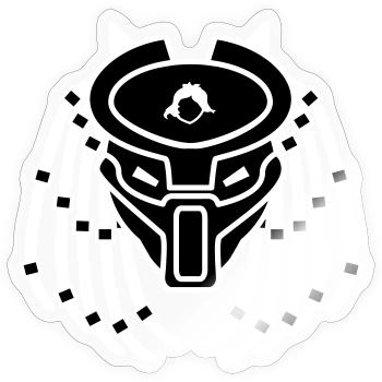 Ekudator - Sticker size S (10 x 10 cm) - transparent glossy - Front