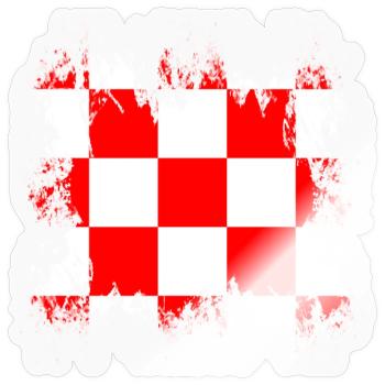 Kroatien Kroatien - Sticker Größe S (10 x 10 cm) - Transparent glänzend - Vorne