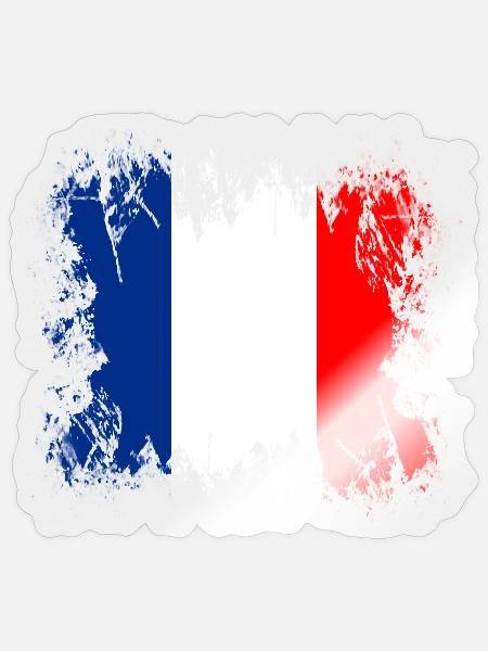 Frankreich - Frankreich - Sticker Größe S (10 x 10 cm) - Transparent glänzend