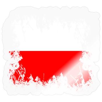 Polen - Polen - Sticker Größe S (10 x 10 cm) - Transparent glänzend - Vorne