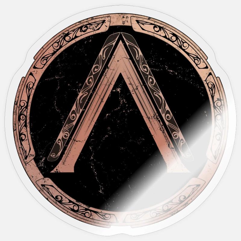 Sparta Lambda icon - Sticker size S (10 x 10 cm) - transparent glossy