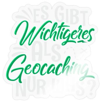 Geocaching Geocacher - Sticker Größe S (10 x 10 cm) - Transparent glänzend - Vorne