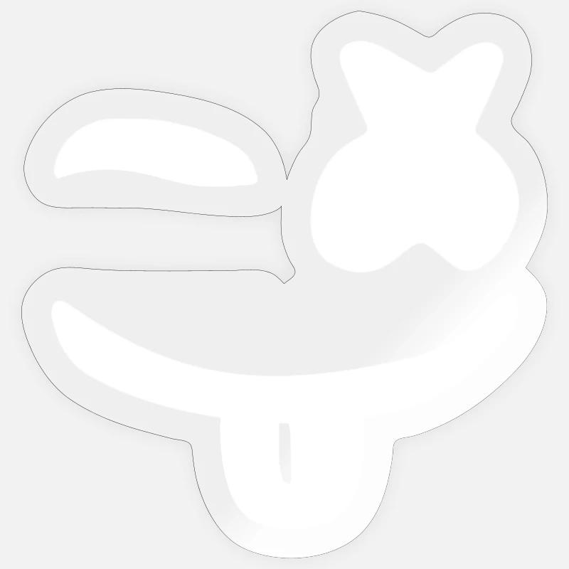 Marshmello Sticker taille S (10 x 10 cm)