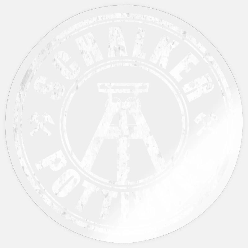 Schalker Pottjunge | Gelsenkirchen Ruhrpott Junge - Sticker Größe S (10 x 10 cm) - Transparent glänzend