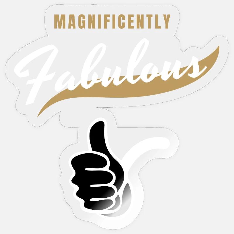 Fabuleux Sticker taille S (10 x 10 cm)