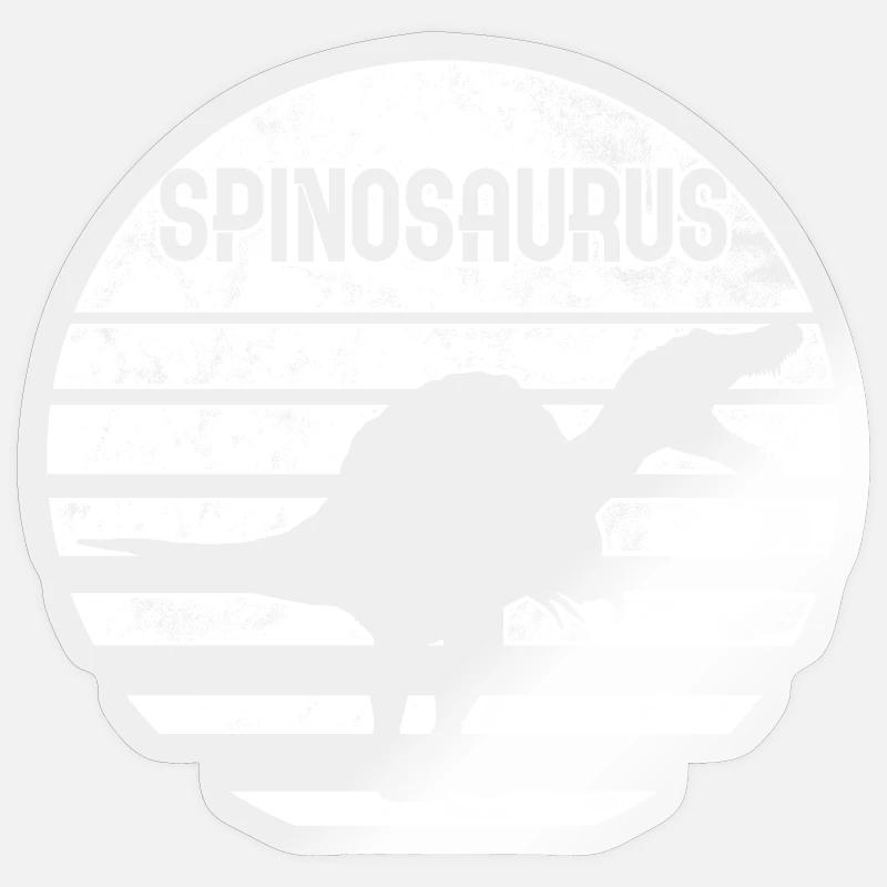 SPINOSAURUS - Sticker size S (10 x 10 cm) - transparent glossy
