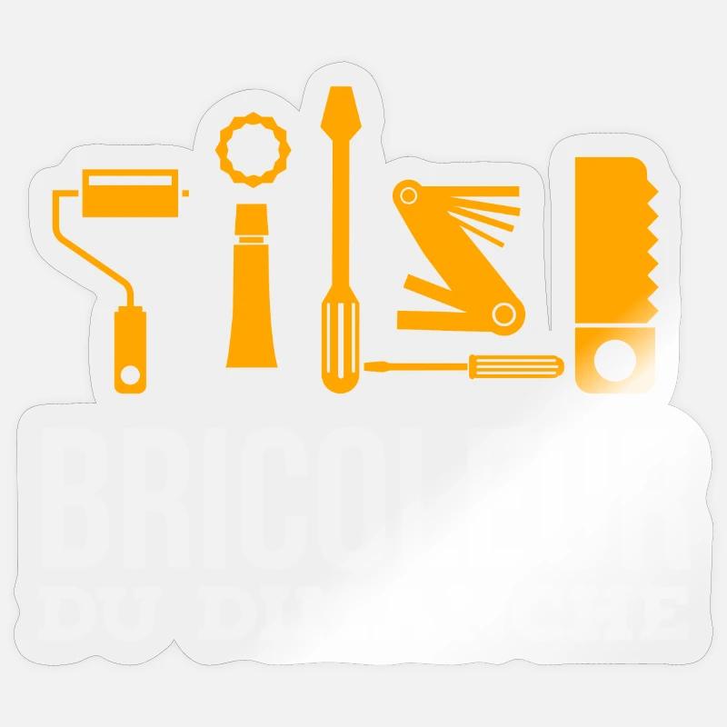 Bricoleur du dimanche Sticker taille S (10 x 10 cm)