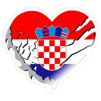 Kroatien - Kroatien - Sticker Größe S (10 x 10 cm) - Transparent glänzend - Vorne