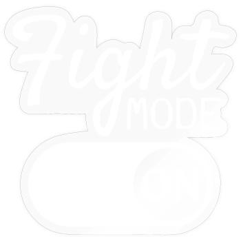 Kämpfen Kämpfer - Sticker Größe S (10 x 10 cm) - Transparent glänzend - Vorne