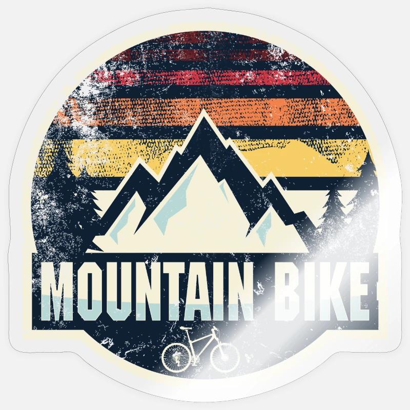 Patch rétro pour VTT Sticker taille S (10 x 10 cm)