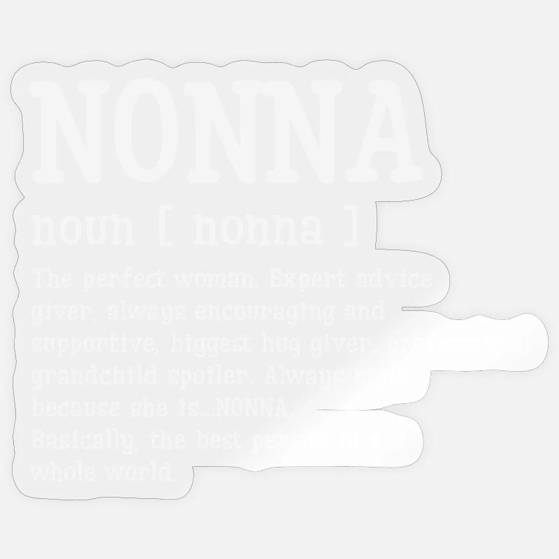 Nonna Defination Muttertag Sticker Größe S (10 x 10 cm)