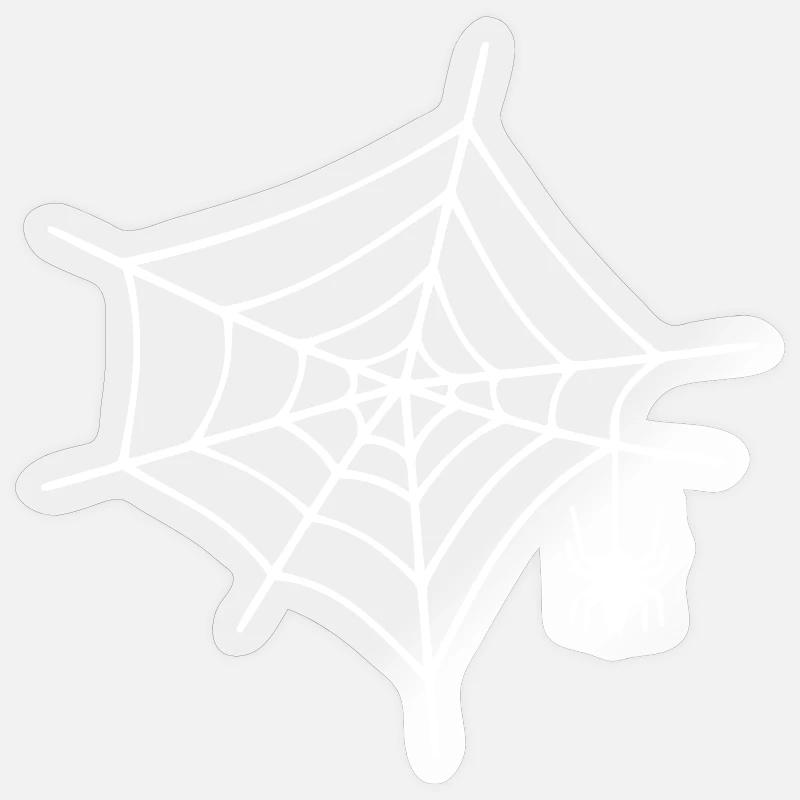 Spinnennetz Spinne Sticker Größe S (10 x 10 cm)