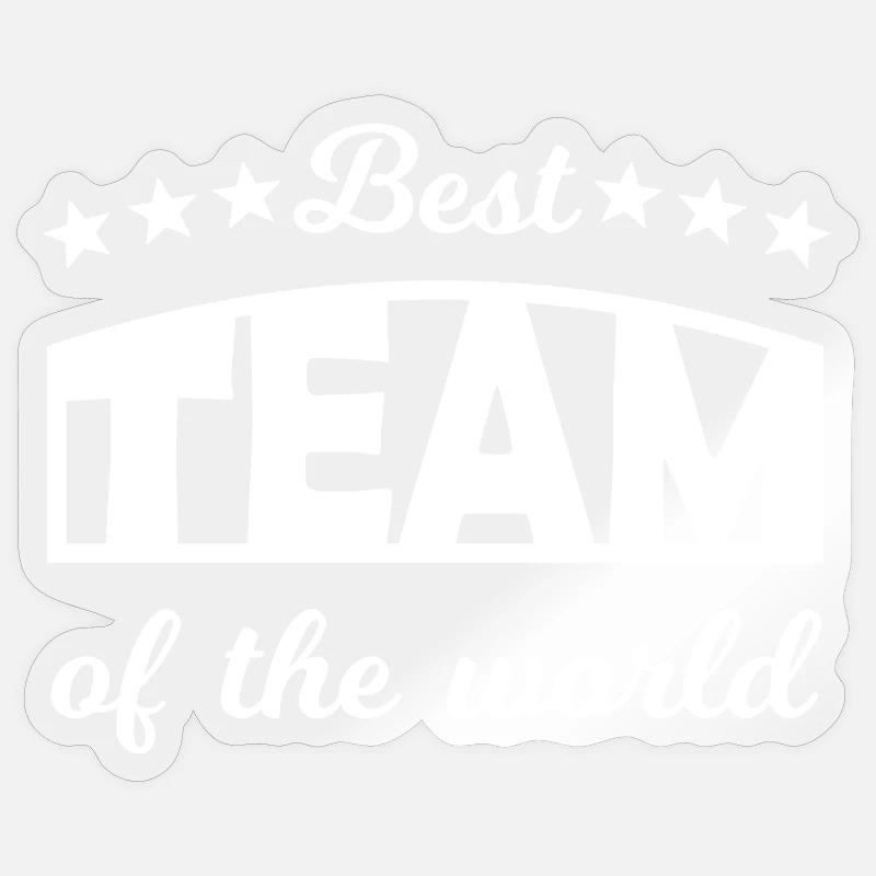 Équipe - Sticker taille S (10 x 10 cm) - brillant transparent