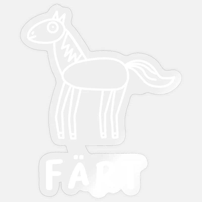 Färt - Sticker Größe S (10 x 10 cm) - Transparent glänzend